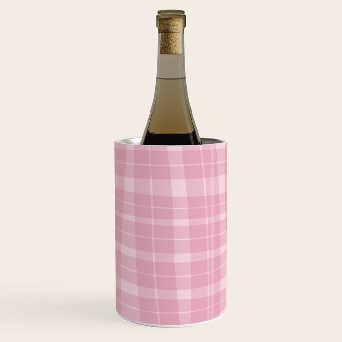 Wavy Plaid Pink Wine Chiller Gallery Image 3