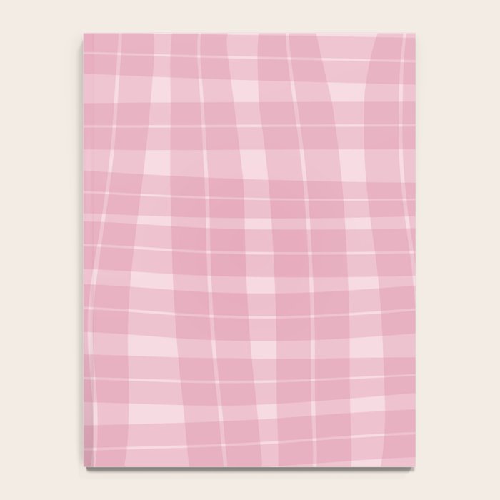 Wavy Plaid Pink Notebook Gallery Image 4