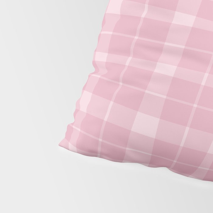 Wavy Plaid Pink Pillow Sham Gallery Image 4
