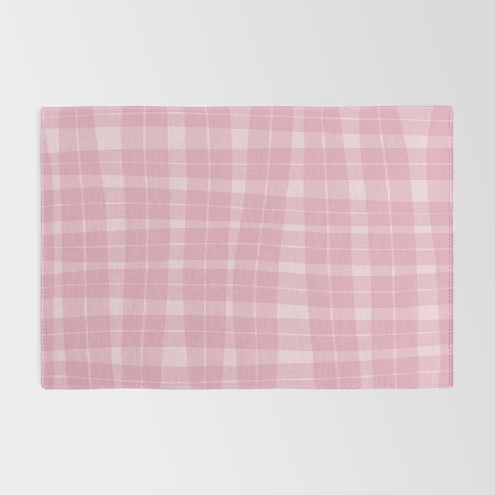 Wavy Plaid Pink Rug Gallery Image 2