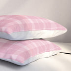 Wavy Plaid Pink Pillow Sham Gallery Image 3
