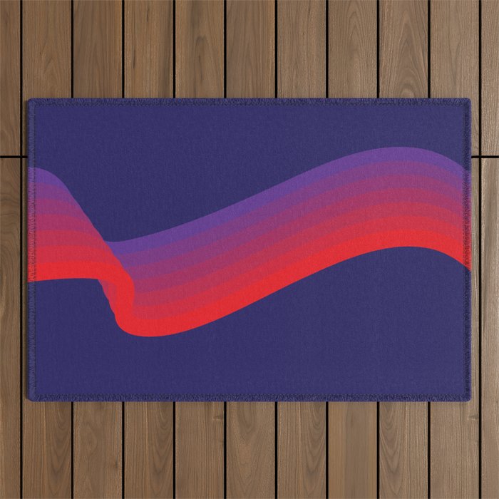 Amethyst Wave Outdoor Rug Gallery Image 1