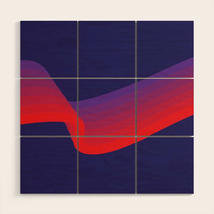 Amethyst Wave Wood Wall Art Gallery Image 1
