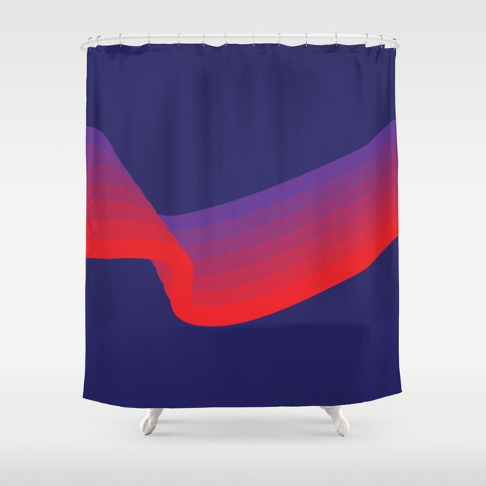 Amethyst Wave Shower Curtain Gallery Image 1