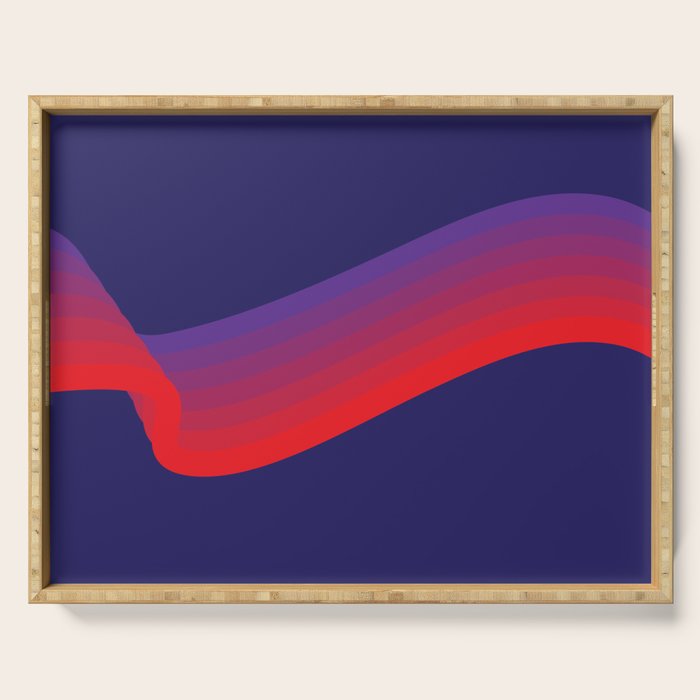 Amethyst Wave Serving Tray Gallery Image 1