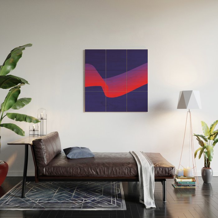 Amethyst Wave Wood Wall Art Gallery Image 2