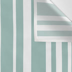 Classic Stripes XXXVII - Sage Green Wall Tapestry Gallery Image 3