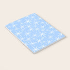 Light Blue Mid Century Modern Twinkling Stars Retro Atomic Pastel Pattern Notebook Gallery Image 3