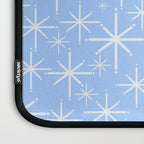 Light Blue Mid Century Modern Twinkling Stars Retro Atomic Pastel Pattern Laptop Sleeve Gallery Image 3