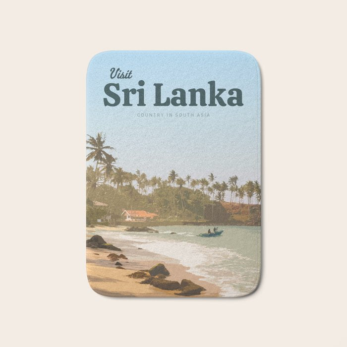 Visit Sri Lanka Bath Mat Gallery Image 1
