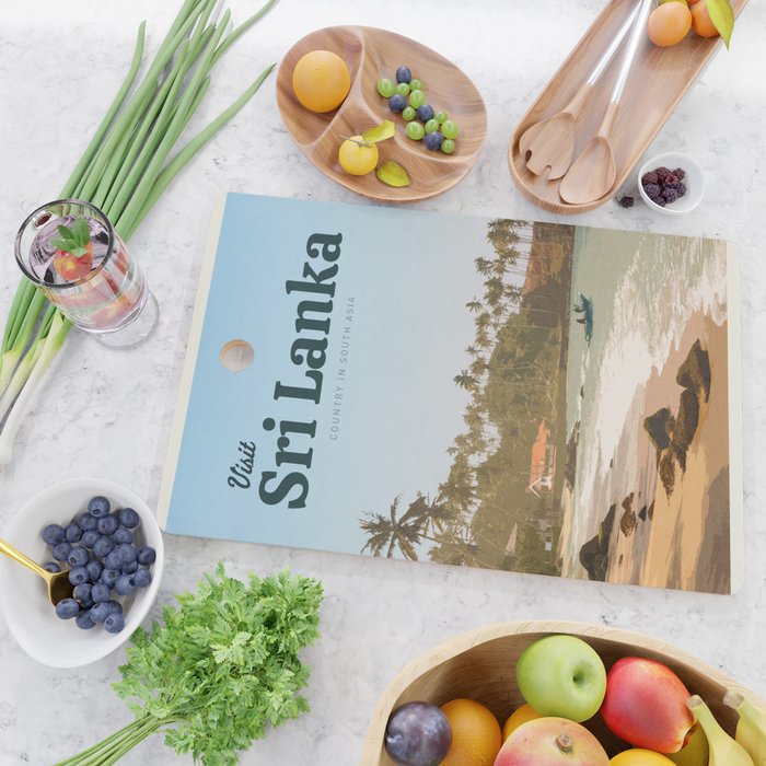 Visit Sri Lanka Cutting Board Gallery Image 2