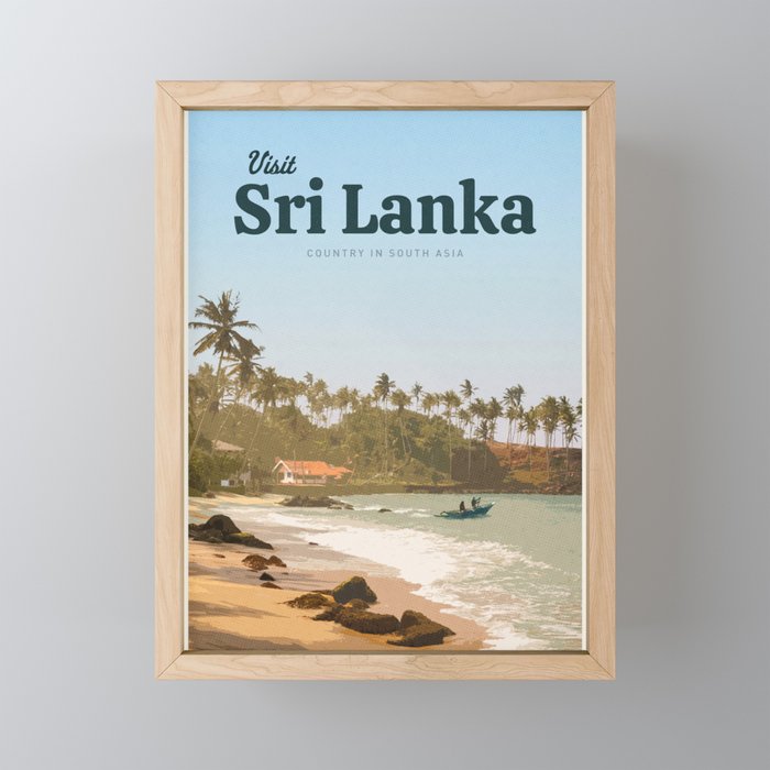 Visit Sri Lanka Mini Art Print Gallery Image 1