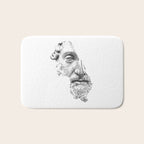 MARCUS AURELIUS ANTONINUS AUGUSTUS / black / white Bath Mat Gallery Image 1