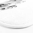 MARCUS AURELIUS ANTONINUS AUGUSTUS / black / white Bath Mat Gallery Image 3