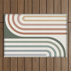 Bold Curvature Stripes VII Outdoor Rug Gallery Image 1