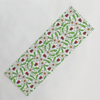 Ladybugs & Daisies - Cute Floral Bug Pattern with Ladybirds Yoga Mat Gallery Image 1