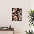 Baroque Flemish Rose Flowers Night Garden Poster Gallery Image 2