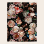 Baroque Flemish Rose Flowers Night Garden Poster Gallery Image 4