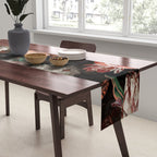 Baroque Flemish Rose Flowers Night Garden Table Runner Gallery Image 2