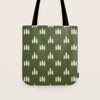 Forest Green Pines Trees Wanderlust Pattern Tote Bag Gallery Image 1