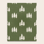 Forest Green Pines Trees Wanderlust Pattern Notebook Gallery Image 4