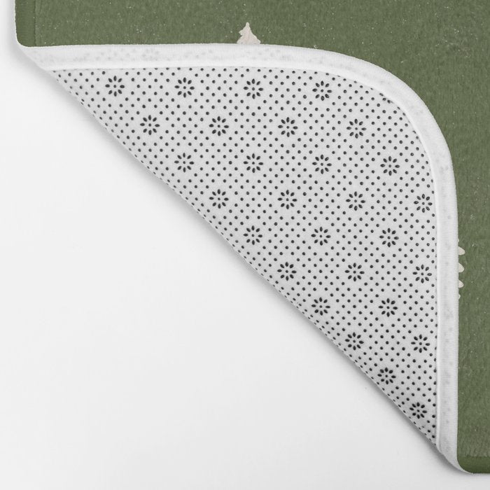 Forest Green Pines Trees Wanderlust Pattern Bath Mat Gallery Image 2