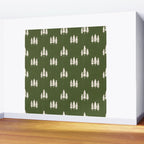 Forest Green Pines Trees Wanderlust Pattern Wall Mural Gallery Image 2