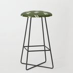 Forest Green Pines Trees Wanderlust Pattern Stool Gallery Image 1