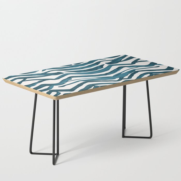 Zebra Print - Teal Palette Coffee Table Gallery Image 1