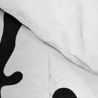 Black and white flower nature pattern Comforter Gallery Image 4