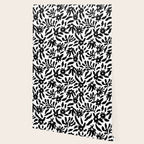 Black and white flower nature pattern Wallpaper Gallery Image 2