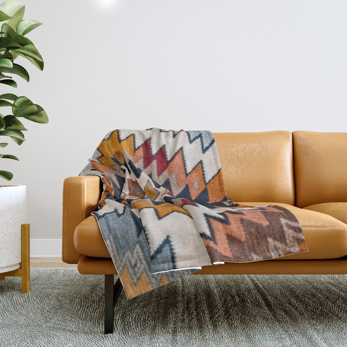 Southwestern Colorful Bohemian Throw Blanket Gallery Image 1