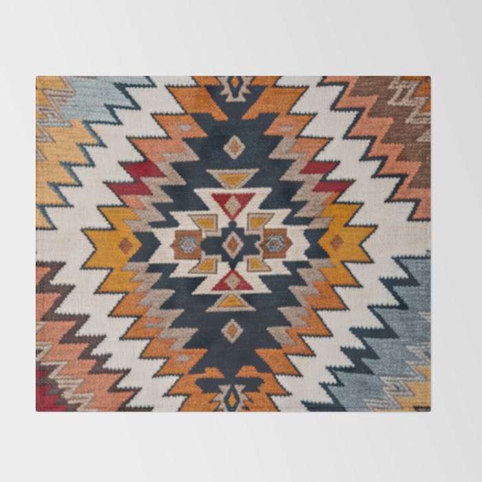 Southwestern Colorful Bohemian Throw Blanket Gallery Image 2