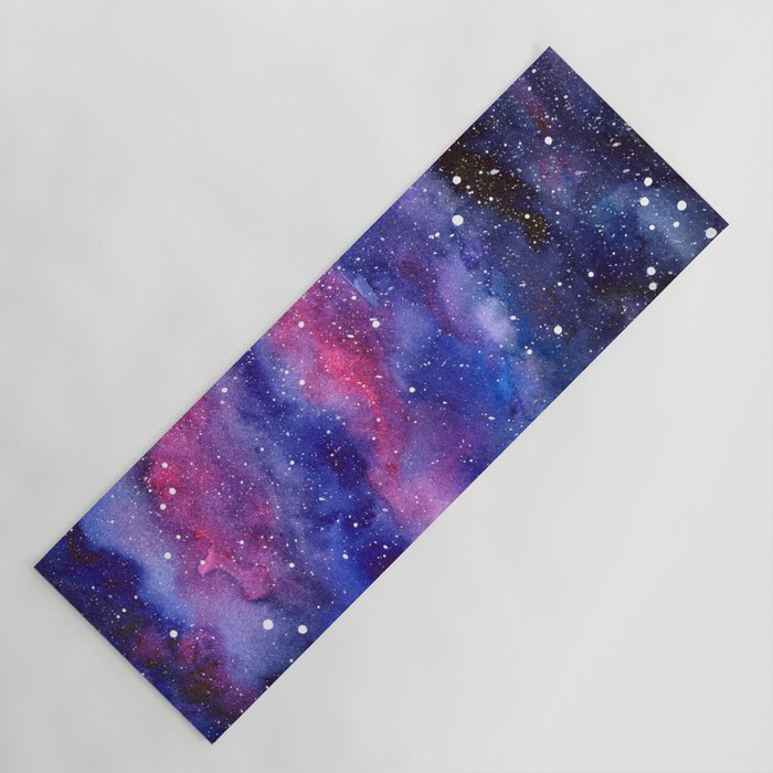 Nebula Galaxy Watercolor Space Sky Yoga Mat