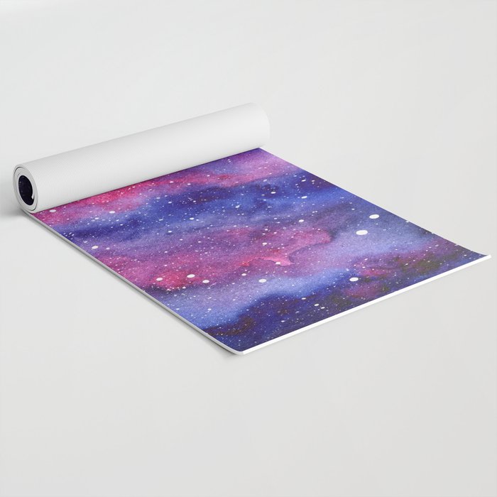 Nebula Galaxy Watercolor Space Sky Yoga Mat Gallery Image 2