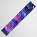 Nebula Galaxy Watercolor Space Sky Table Runner Gallery Image 3