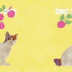 Calico Cat and Flower on Yellow Coffee Mug Gallery Image 2