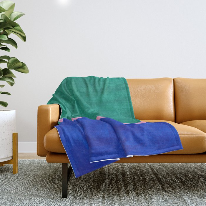 Ocean Ribbon Throw Blanket Gallery Image 1