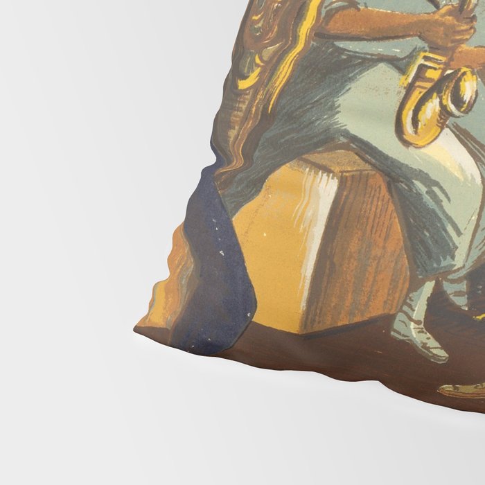 African American Masterpiece 'Harlem Musicians' WPA musical painting by Elizabeth Olds Pillow Sham Gallery Image 4