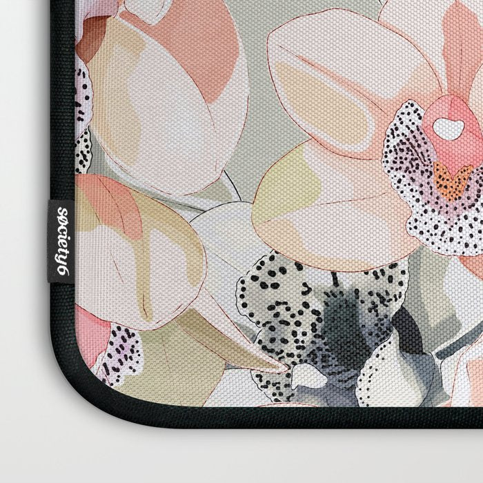 Tropical flowery leafy A Laptop Sleeve Gallery Image 3