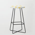 Retro lemon fruit slice cartoon pattern Stool Gallery Image 1