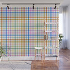 Rainbow Check Bliss Wall Mural Gallery Image 1