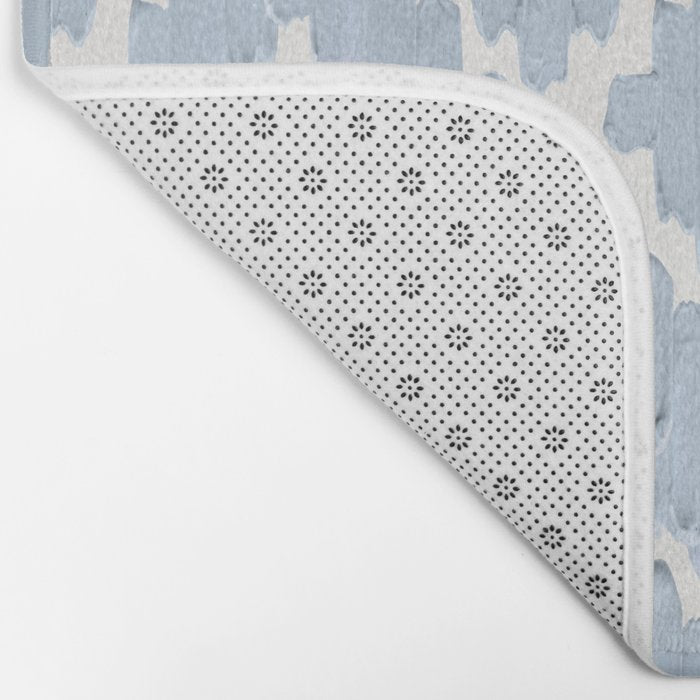 Textile Diamonds - Powder Blue  Bath Mat Gallery Image 2