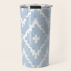 Textile Diamonds - Powder Blue  Travel Mug Gallery Image 1