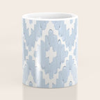Textile Diamonds - Powder Blue  Coffee Mug Gallery Image 4