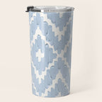 Textile Diamonds - Powder Blue  Travel Mug Gallery Image 3