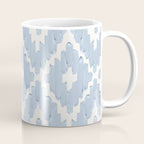 Textile Diamonds - Powder Blue  Coffee Mug Gallery Image 1