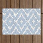 Textile Diamonds - Powder Blue  Outdoor Rug Gallery Image 1