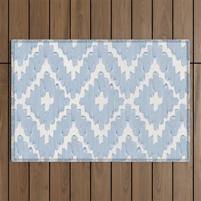 Textile Diamonds - Powder Blue  Outdoor Rug Gallery Image 1