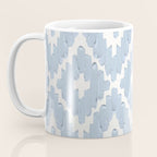 Textile Diamonds - Powder Blue  Coffee Mug Gallery Image 3